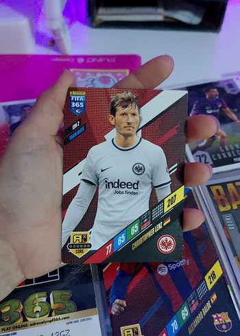 Futbolcu Kartı - Beyaz Formalı Oyuncu