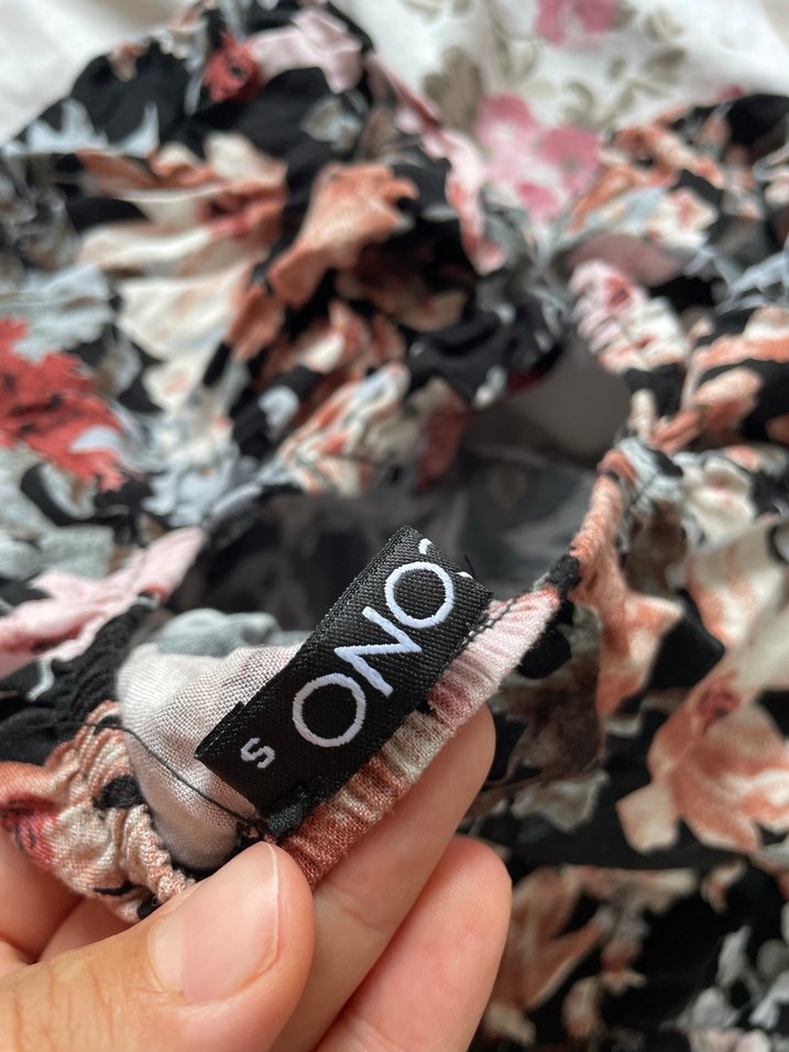 Pembe Bağlama Desenli Mini Elbise - Görsel 5