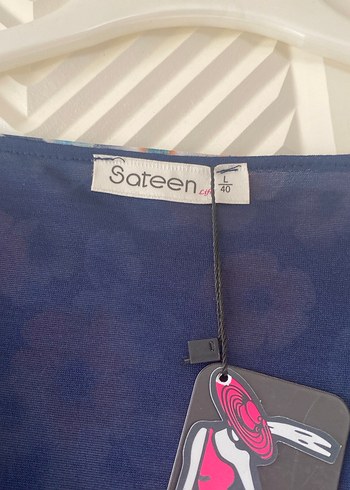 Uzun, Bağcıklı, Çiçek Desenli Bohem Kimono - Görsel 2