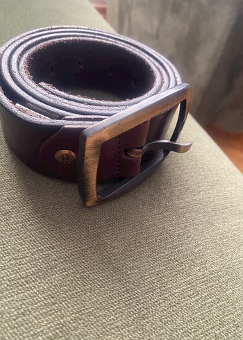 Koyu Kahverengi Vintage Erkek Kemer