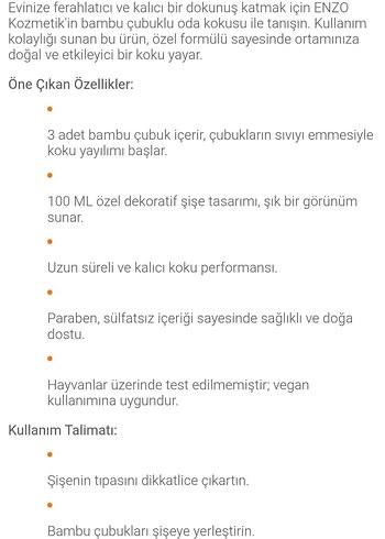 Diğer ENZO oda kokusu