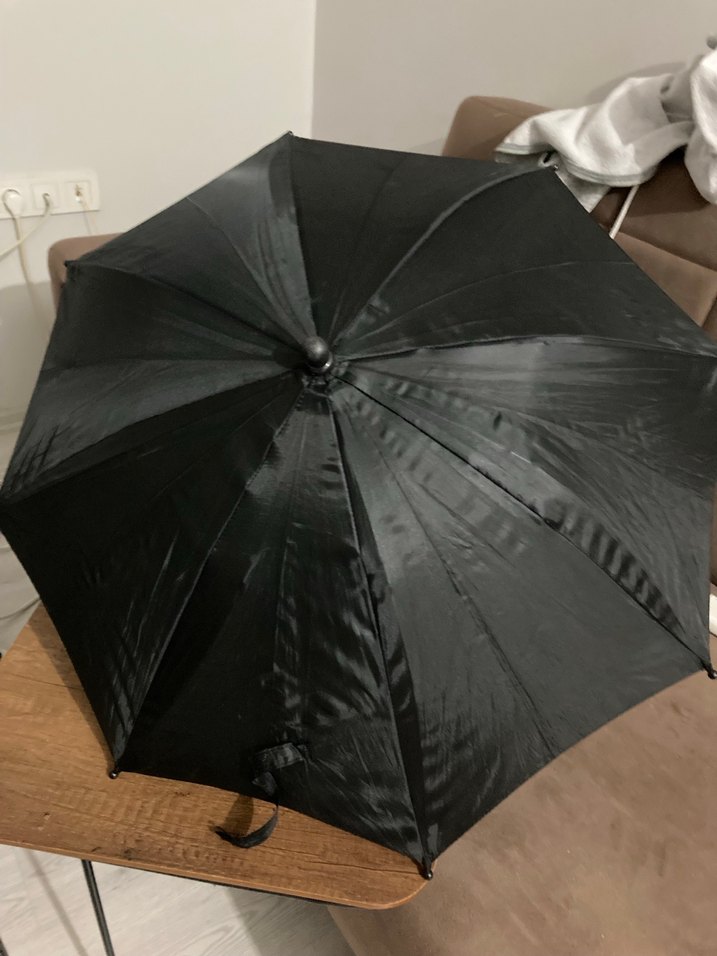 Çocuk Siyah Gotik Drapeli Şemsiye - Görsel 2