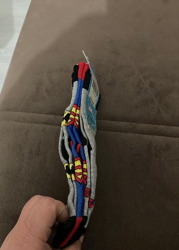 Gri Baskılı Erkek Çorapları 3'lü - Görsel 3