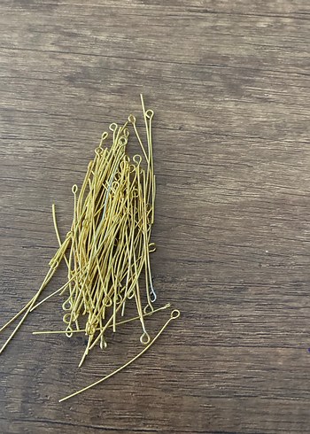 Altın Renkli kolye yapmak için çivi - Görsel 2