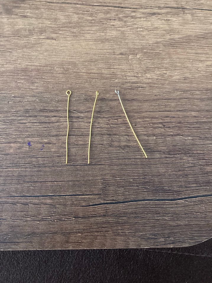 Altın Renkli   kolye yapmak için çivi - Görsel 3