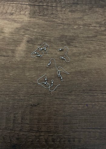 Gri İnce Metal küpe aparatı - Görsel 2