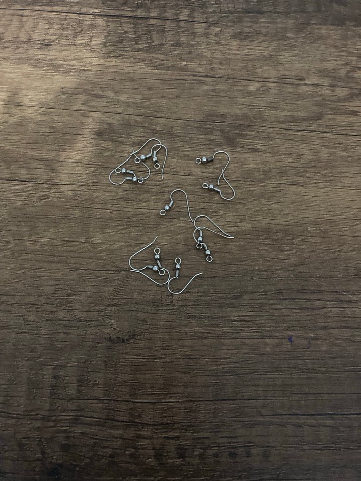 Gri İnce Metal küpe aparatı - Görsel 2