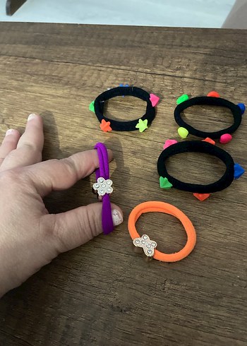 Renkli Elastik Çocuk Saç Tokaları - Görsel 2