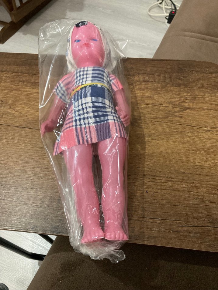 Pembe renkli pastel tonlarda oyuncak bebek - Görsel 2