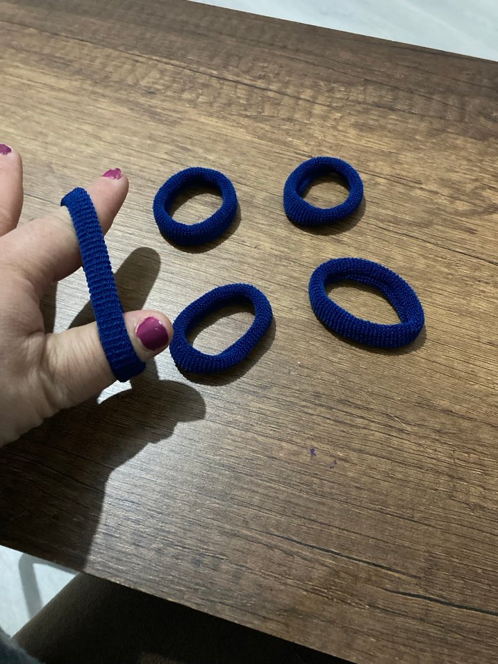 Lacivert Elastik Saç Tokası - Görsel 2