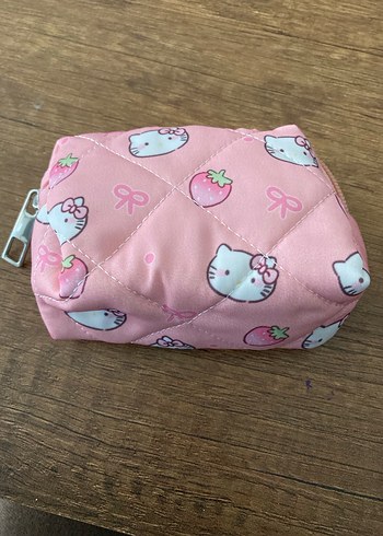 Fermuarlı Pembe Kadın Makyaj Çantası - Görsel 2