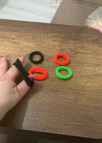 Çok Renkli Elastik Çocuk Saç Tokaları - Görsel 2