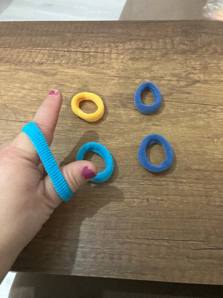 Mavi Elastik Çocuk Saç Lastiği - Görsel 2