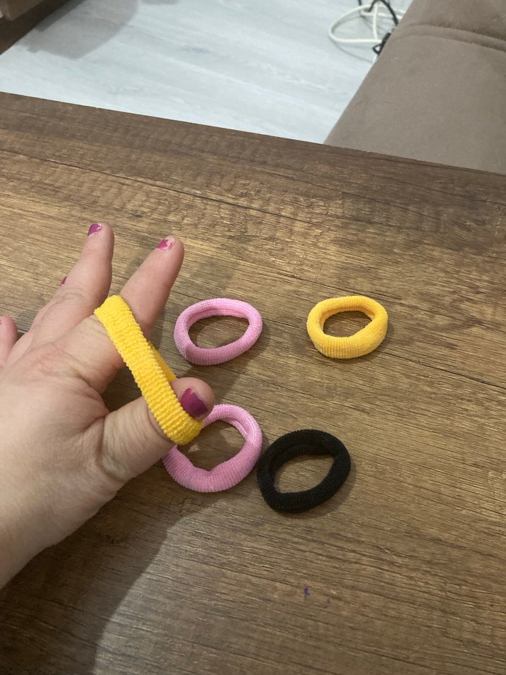 Çok Renkli Elastik Çocuk Saç Tokaları - Görsel 2