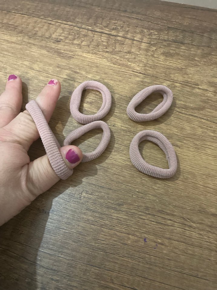 Bej Elastik Saç Tokası Seti - Görsel 2