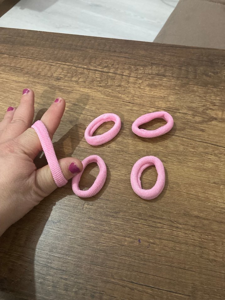 Pembe Elastik Çocuk Saç Lastiği - Görsel 2