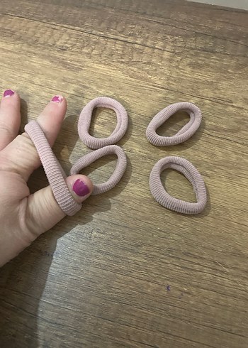 Bej Elastik Saç Tokası Seti - Görsel 2