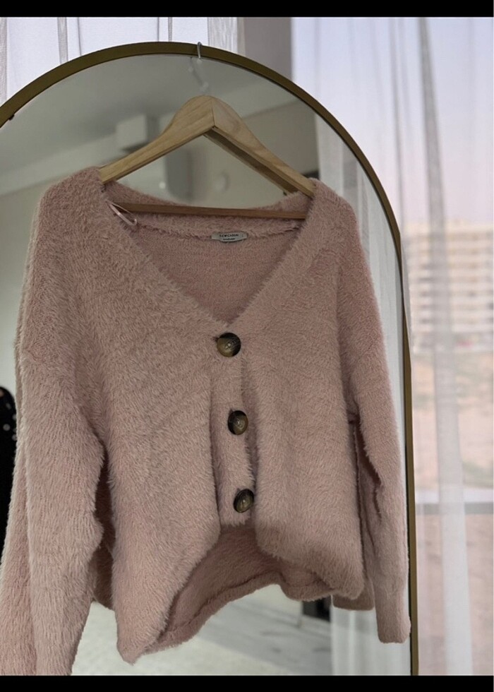 LCW PELUŞ PUDRA PEMBE HIRKA - Görsel 1