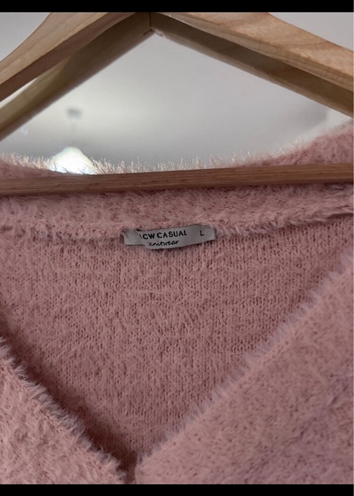 LCW PELUŞ PUDRA PEMBE HIRKA - Görsel 3