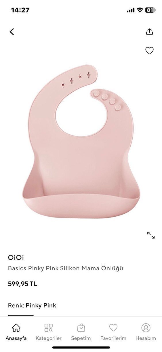 Gri Bebek Mama Önlüğü - Görsel 4