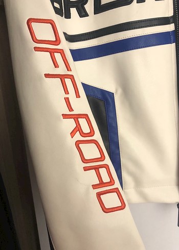 BERSHKA deri motorcu ceket - Görsel 4