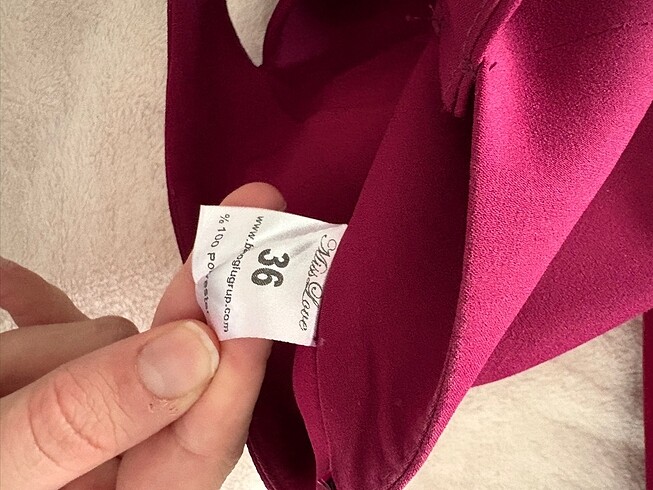 s Beden bordo Renk Uzun Fırfır etekli