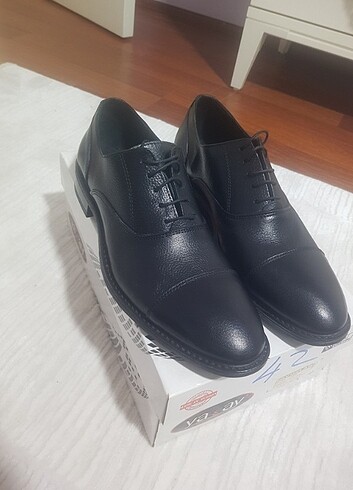 EL YAPIMI 42 NUMARA RAHAT KALIP DERİ AYAKKABI - Görsel 4