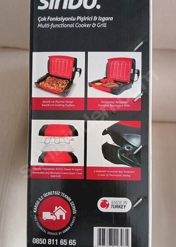 SİNBO ÇOK AMAÇLI SIFIR ELEKTRİKLİ IZGARA - Görsel 6