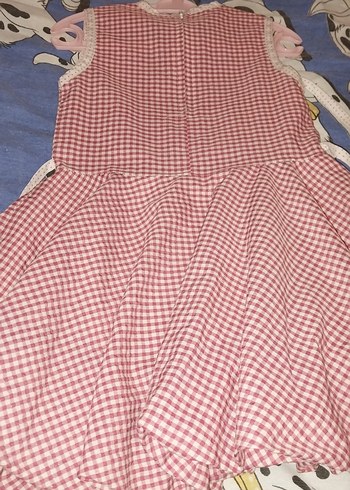 Diğer Düğmeli Pembe Kız Çocuk Elbise