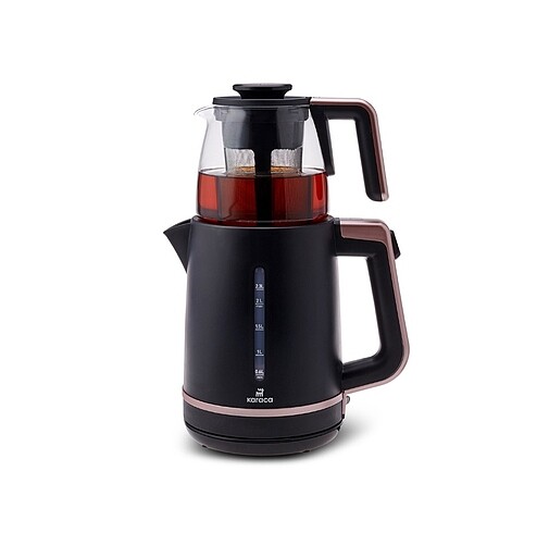 Karaca Maxi Tea XL 2 in 1 cam demlikli çay makinesi ve kettle
