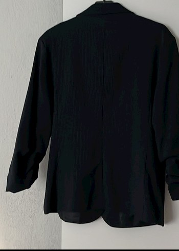 Siyah Düğmeli Kadın Blazer Ceket - Görsel 2