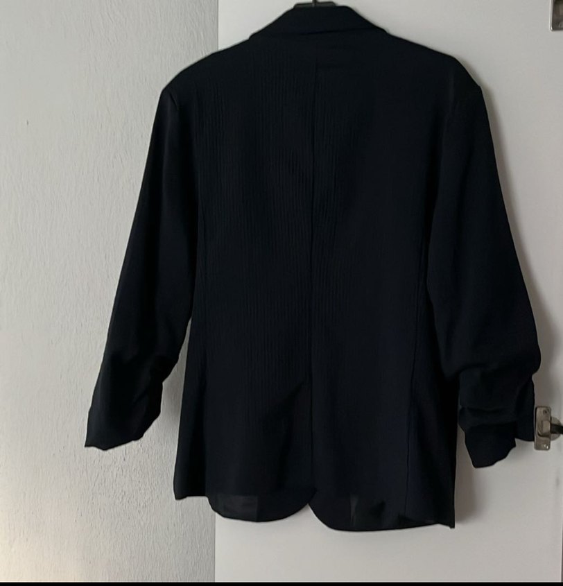 Siyah Düğmeli Kadın Blazer Ceket - Görsel 2