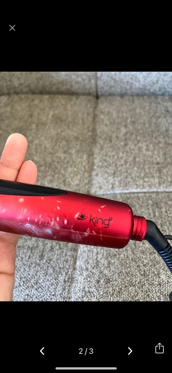 Kırmızı Saç Şekillendirici Maşa - Görsel 3