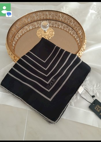 Kahverengi Erkek Cep Mendili ZER Desenli - Görsel 2