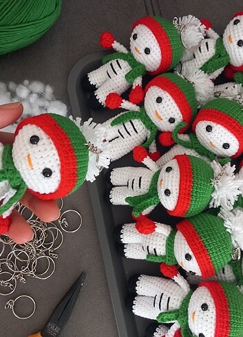  Beden Renk Amigurumi kardan adam