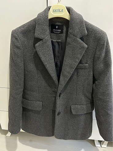 Stradivarius Gri blazer kaban