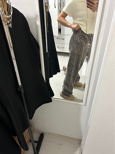 34 Beden Leopar pantalon