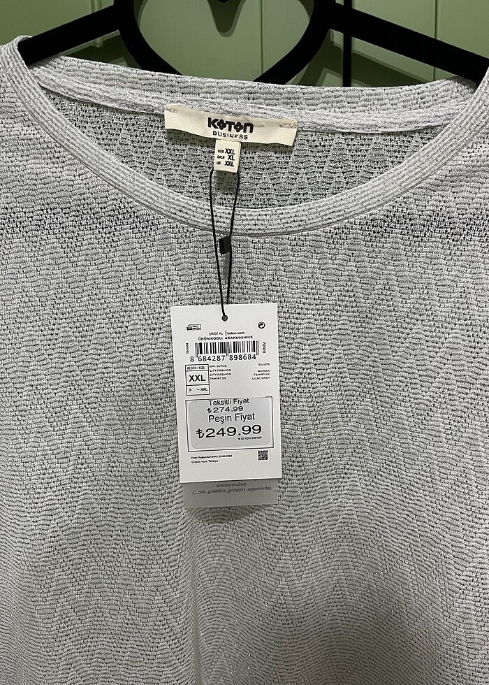 Tişört görünümlü transparan koton - Görsel 2