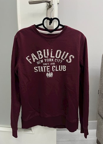 Bordo Erkek sweatshirt - Görsel 2
