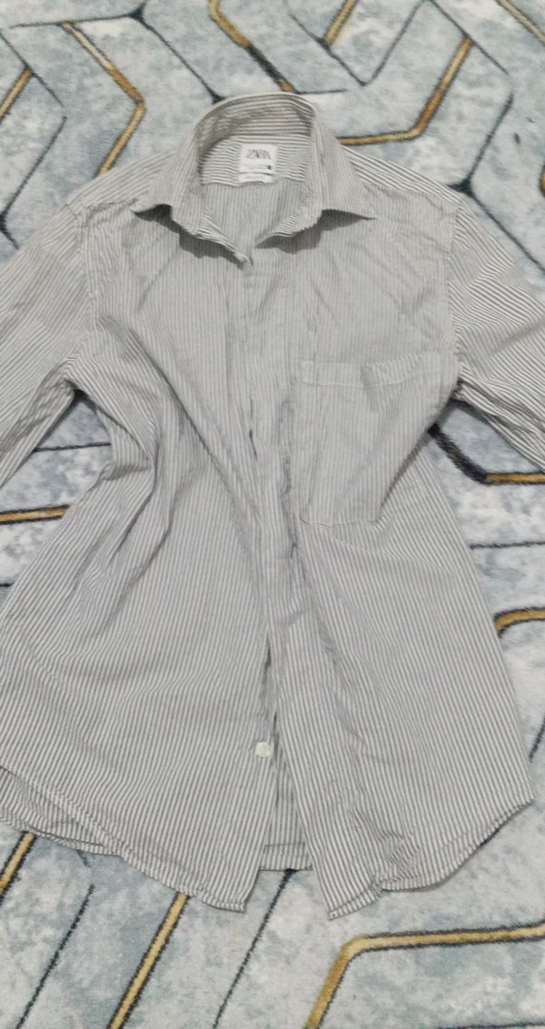 kadın Keten Uzun Kollu Gömlek - Görsel 3