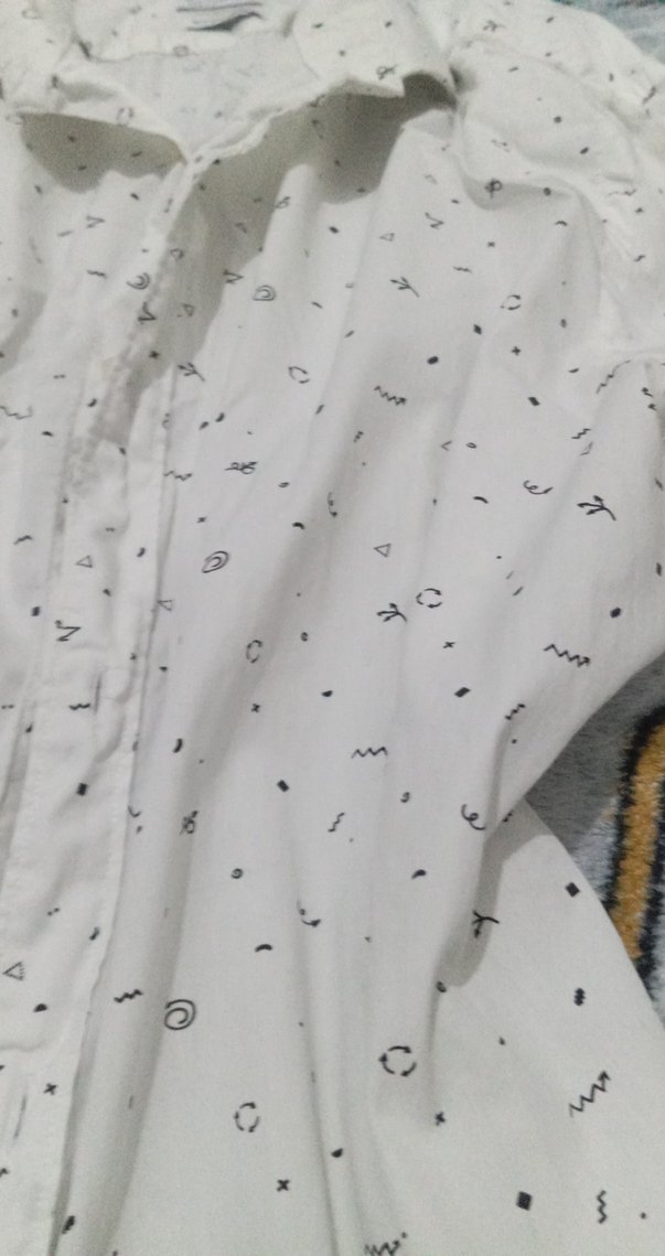 Düğmeli Beyaz Keten Kadın Gömlek - Görsel 3