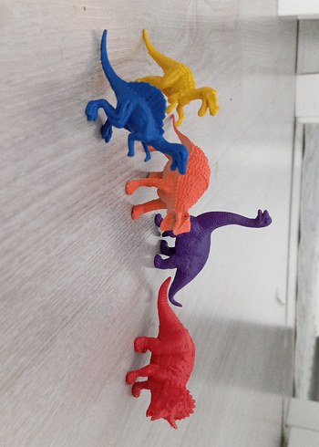 Renkli Dinozor Aksiyon Figürleri Seti - Görsel 3