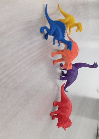 Renkli Dinozor Aksiyon Figürleri Seti - Görsel 2