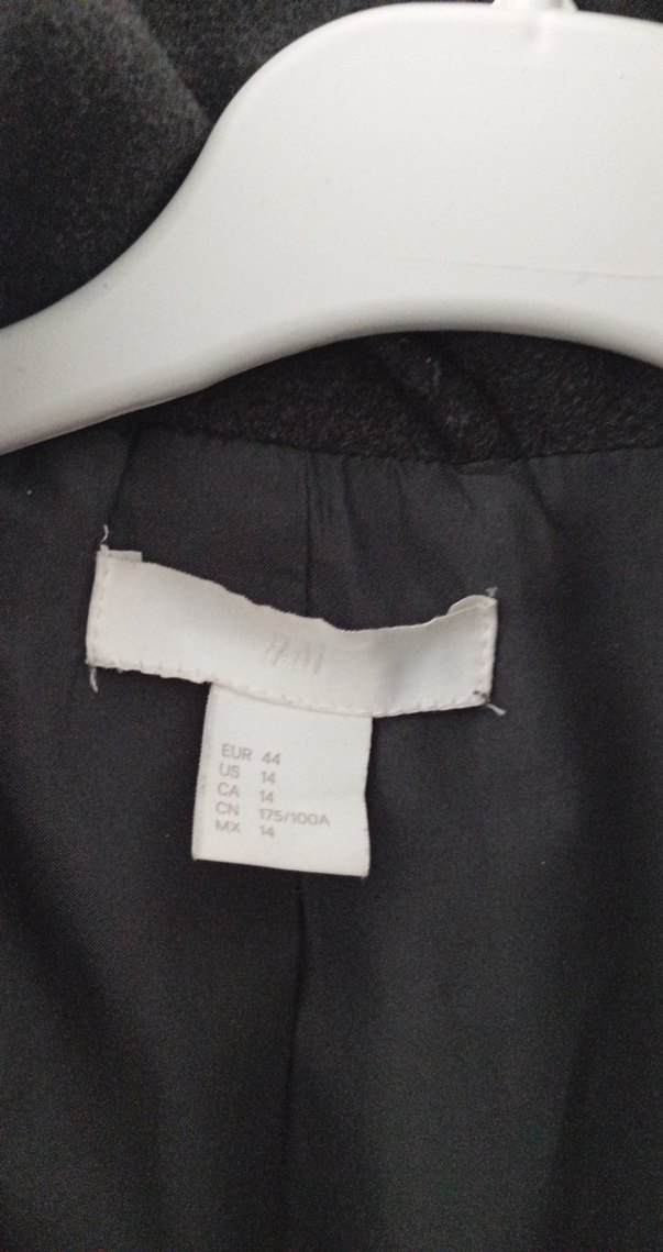 Koyu gri çift düğmeli kaban - Görsel 3