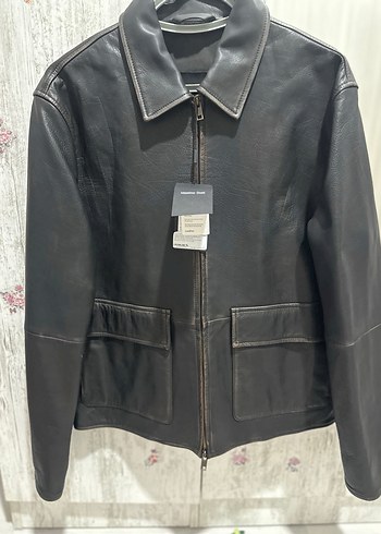 Kahverengi Deri Erkek Ceket - Görsel 5