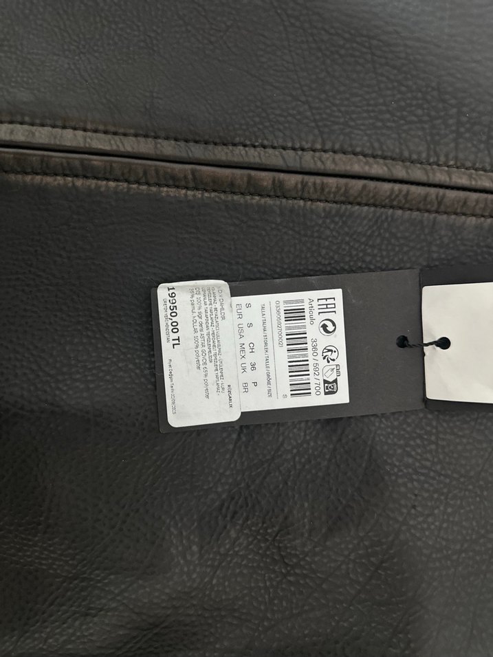 Kahverengi Deri Erkek Ceket - Görsel 4