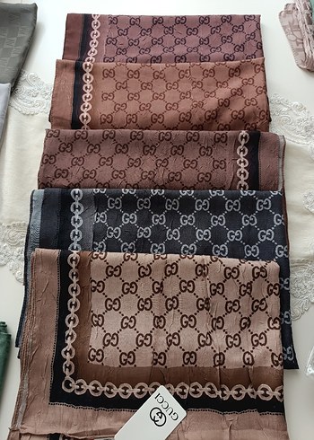 Gucci desen bambu kraş şal - Görsel 2