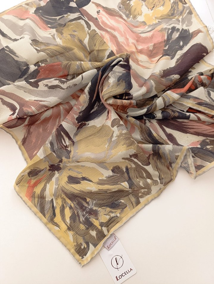 Pamuk eşarp tok durur soft değil  kolay şekil alir - Görsel 2