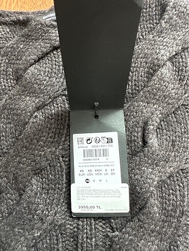 xs Beden Orjinal Etiketli Massimo Dutti Kazak