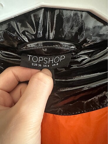 Topshop Orjinal Topshop Parlak Şişme Mont